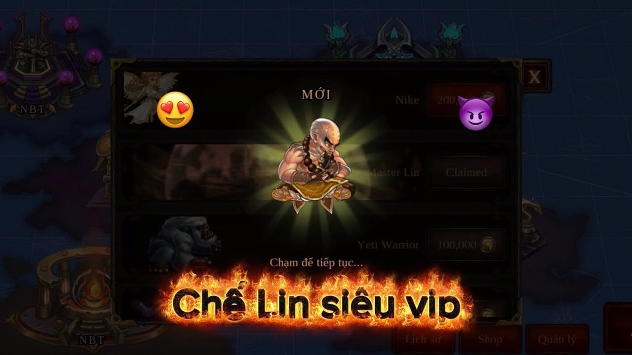 [Epic Heroes War] Chế Lin siêu VIP sau gần 1 năm chạy Nati 🎉🥰😍 | NBK Epic