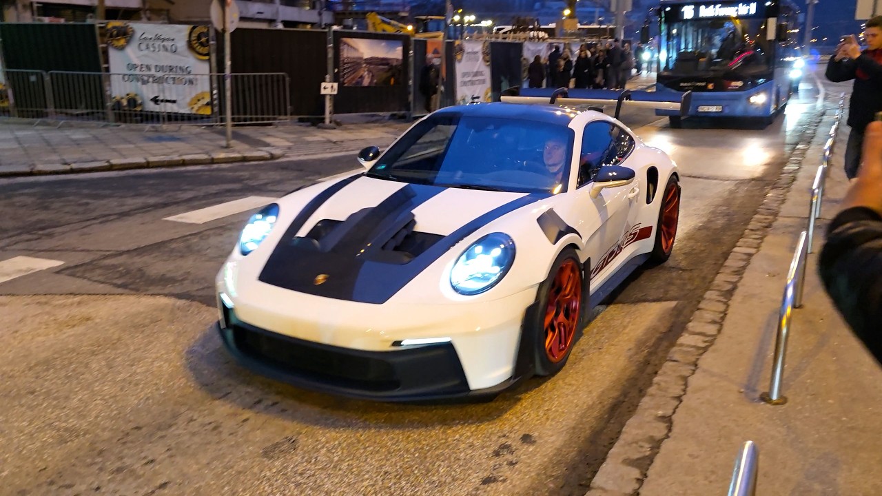 CAR SPOTTING IN BUDAPEST CARS BRUTAL ACCELERATION AND SQUEALING TIRES + ANGRY SECURITY GUARD