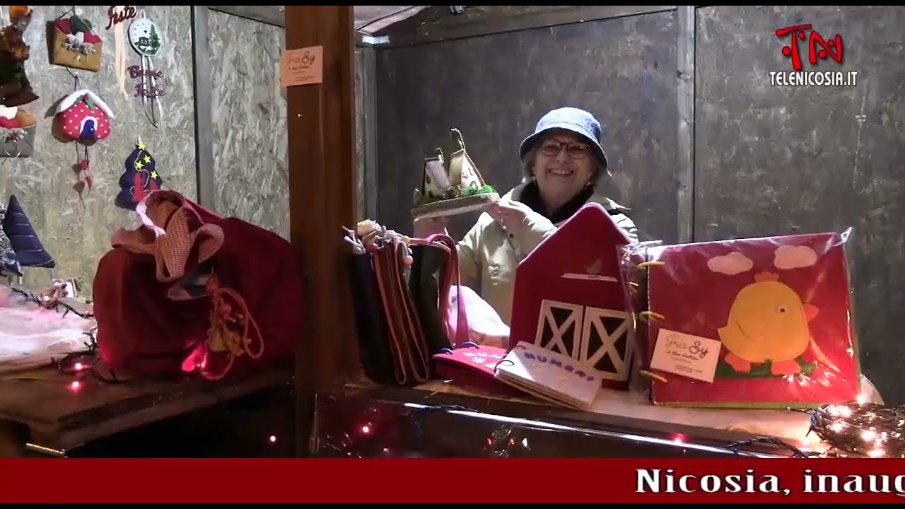 Nicosia, inaugurati i Mercatini di Natale sul Viale IV Novembre