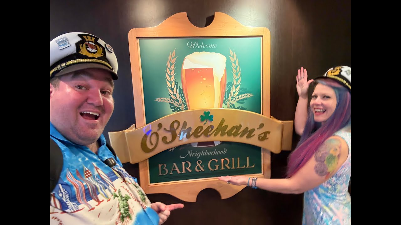 Discovering O'Sheehan's Neighborhood Bar & Grill: The Best 24-Hour Eats On Any Cruise Ship! 🚢🍔🍻