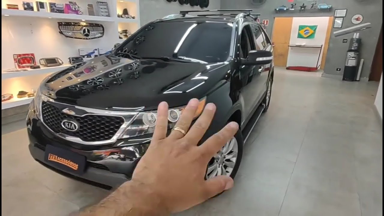 Kia Sorento 2012 Recebeu instalação par de Estribos lateral + frente Full LED confira