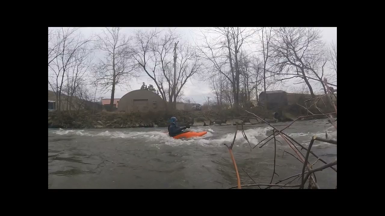 Surfing Voodoo Wave on Clinton River 3-15-'26
