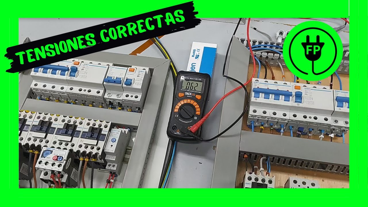 Comprobación de voltajes de red suministradas a cuadro eléctrico