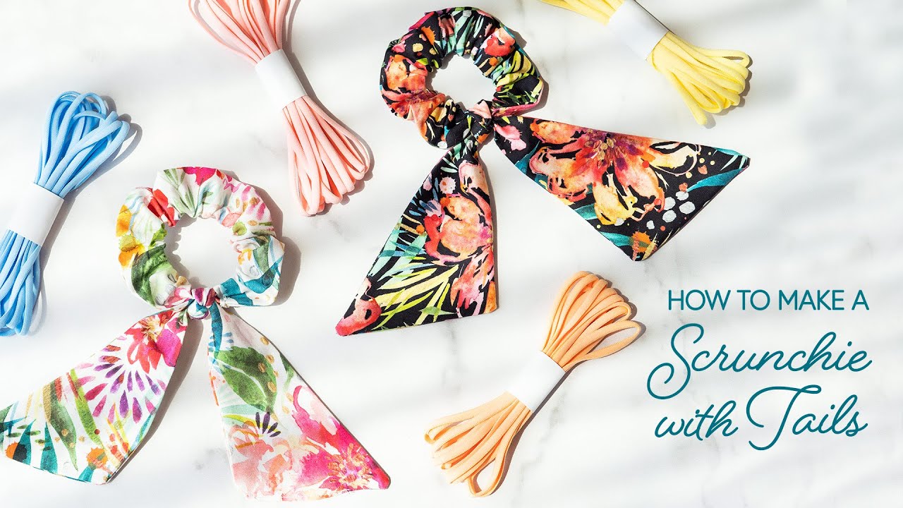 How to Make a Scrunchie with Tails Using Elastic | a Shabby Fabrics Tutorial