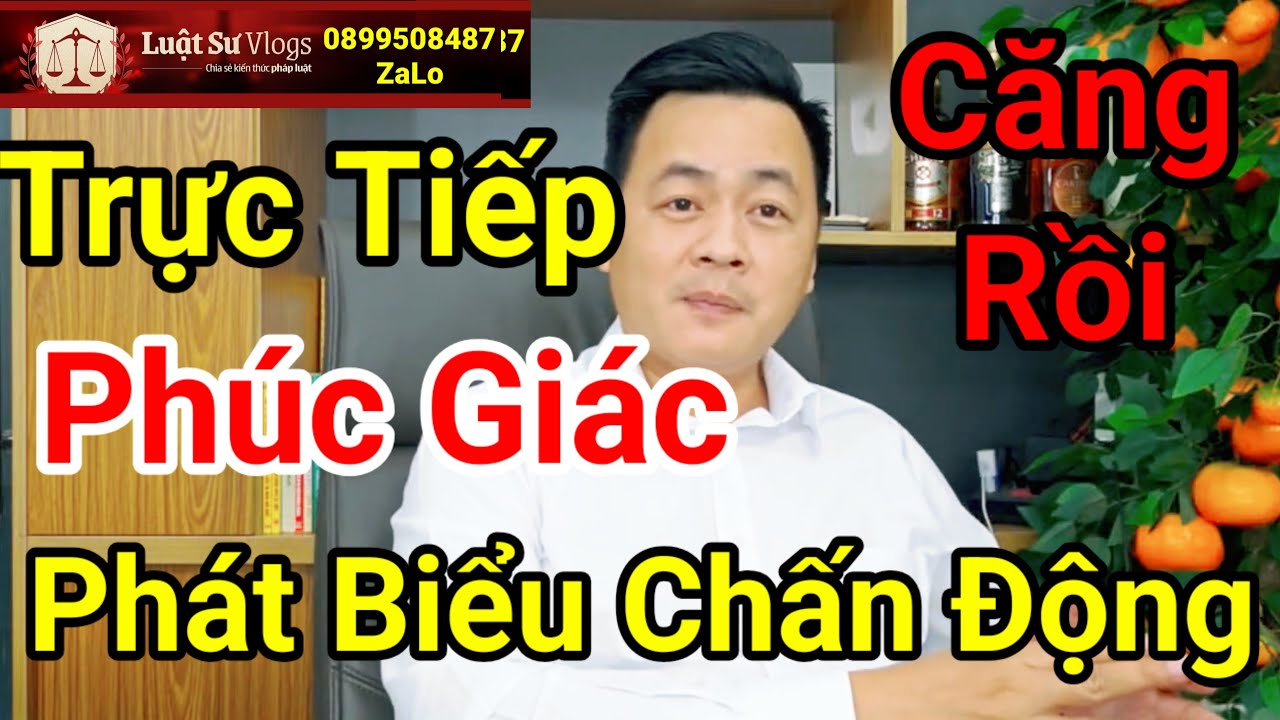 🔴  Phúc Giác Xuất Hiện Phát Biểu Chấn Động Về Thích Minh Tuệ ? Luật Sư Vlogs