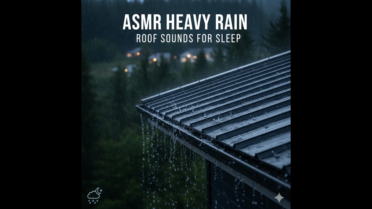 🌧️ 3 Hour of Heavy Rain on the Window: Insomnia Solution & Focused Study
