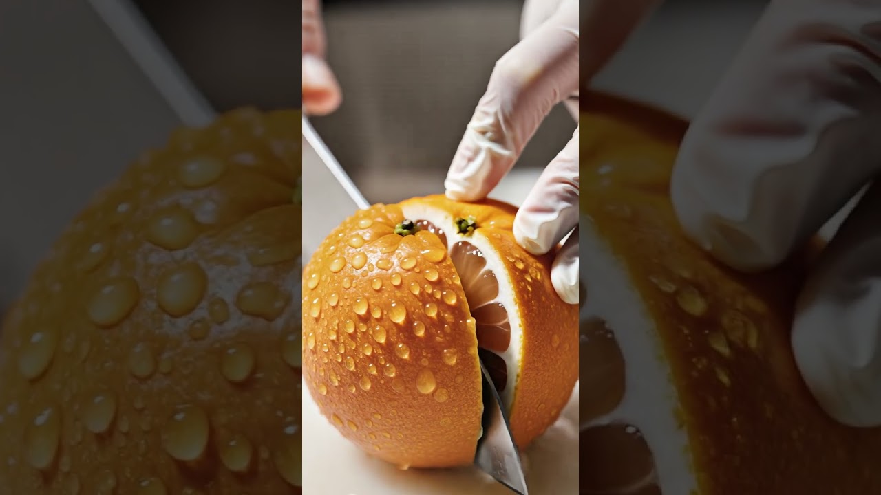Iyokan ASMR Cutting 🍊 Sweet Japanese Orange Perfection