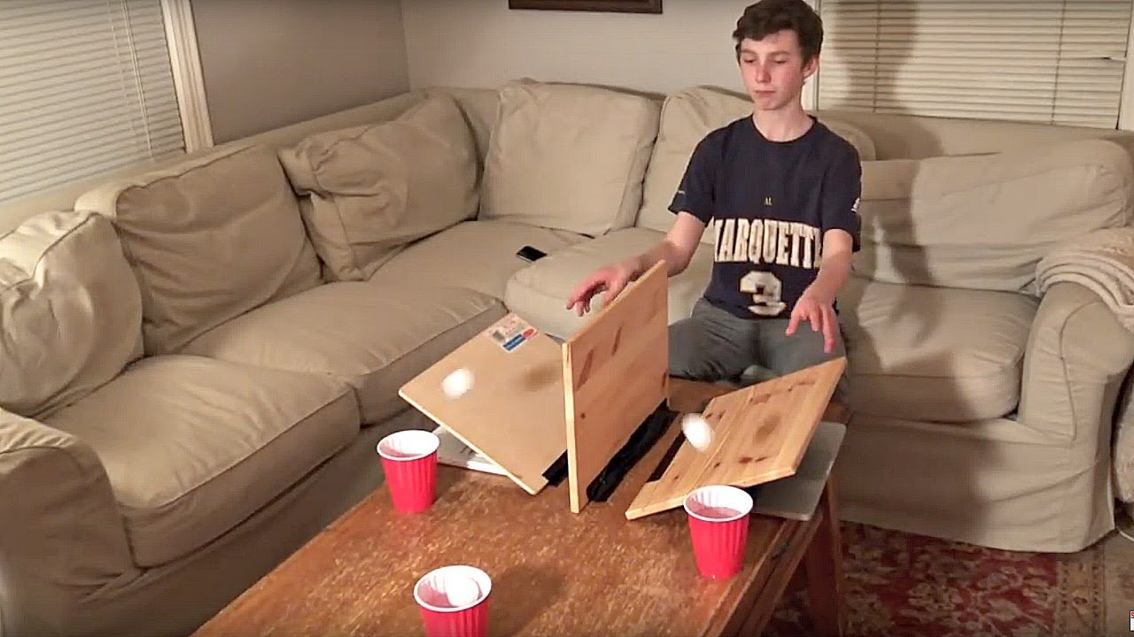 Ping Pong Trick Shots (With a Fidget Spinner Shot) | That's Amazing