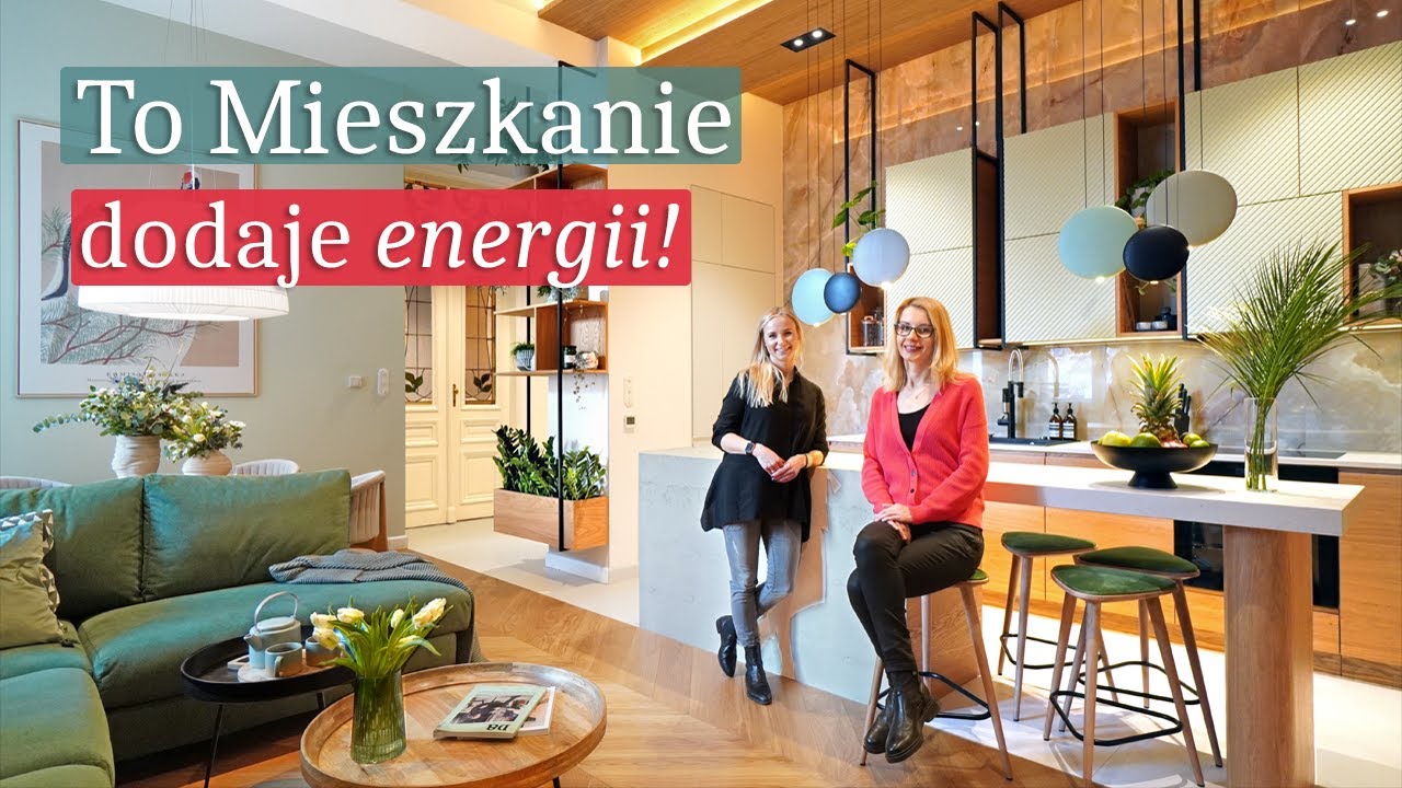 Mieszkanie w Krakowie i MEGA kuchnia! To wnętrze dodaje energii! Mieszkanie, w którym się zakochasz!