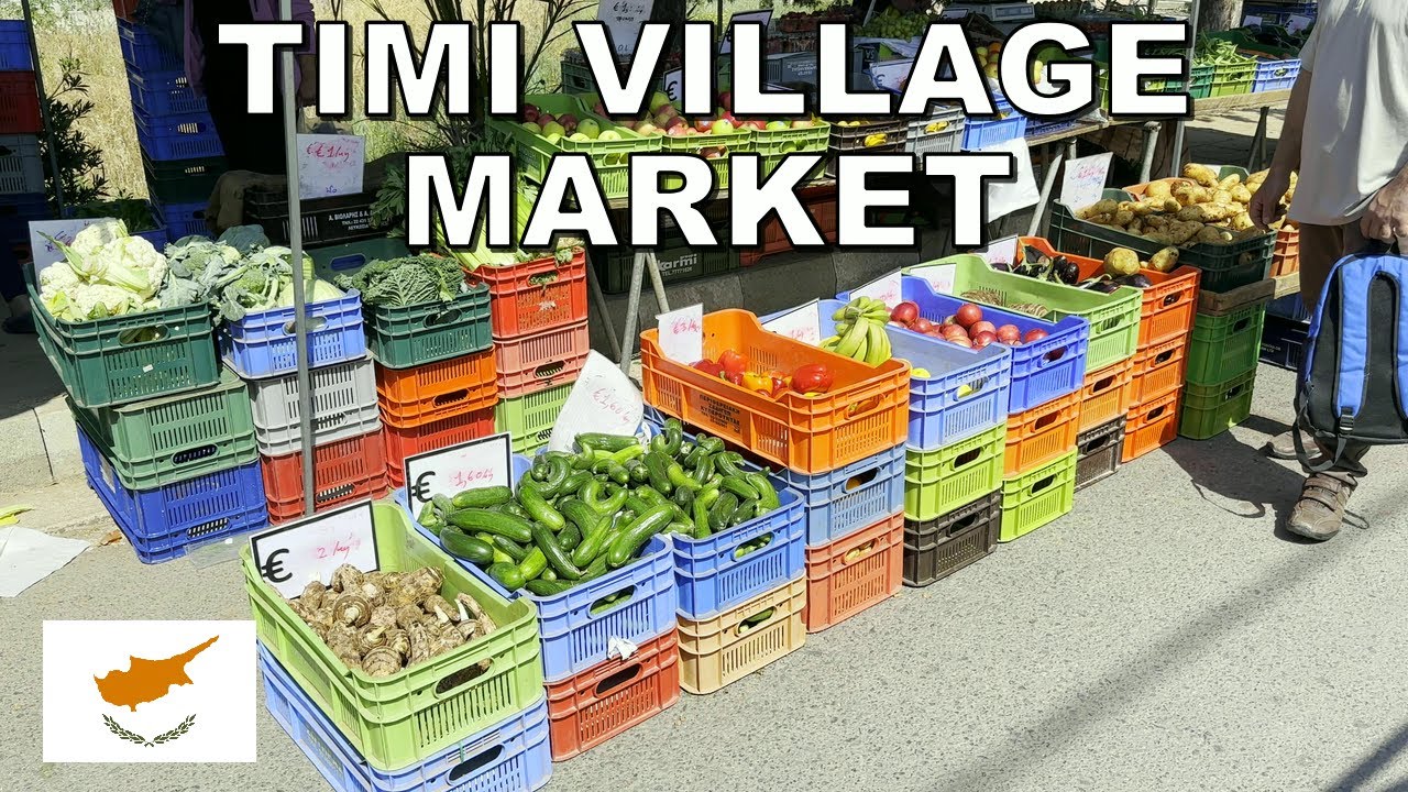 TIMI VILLAGE MARKET in PAPHOS - CYPRUS * 4K (60fps)