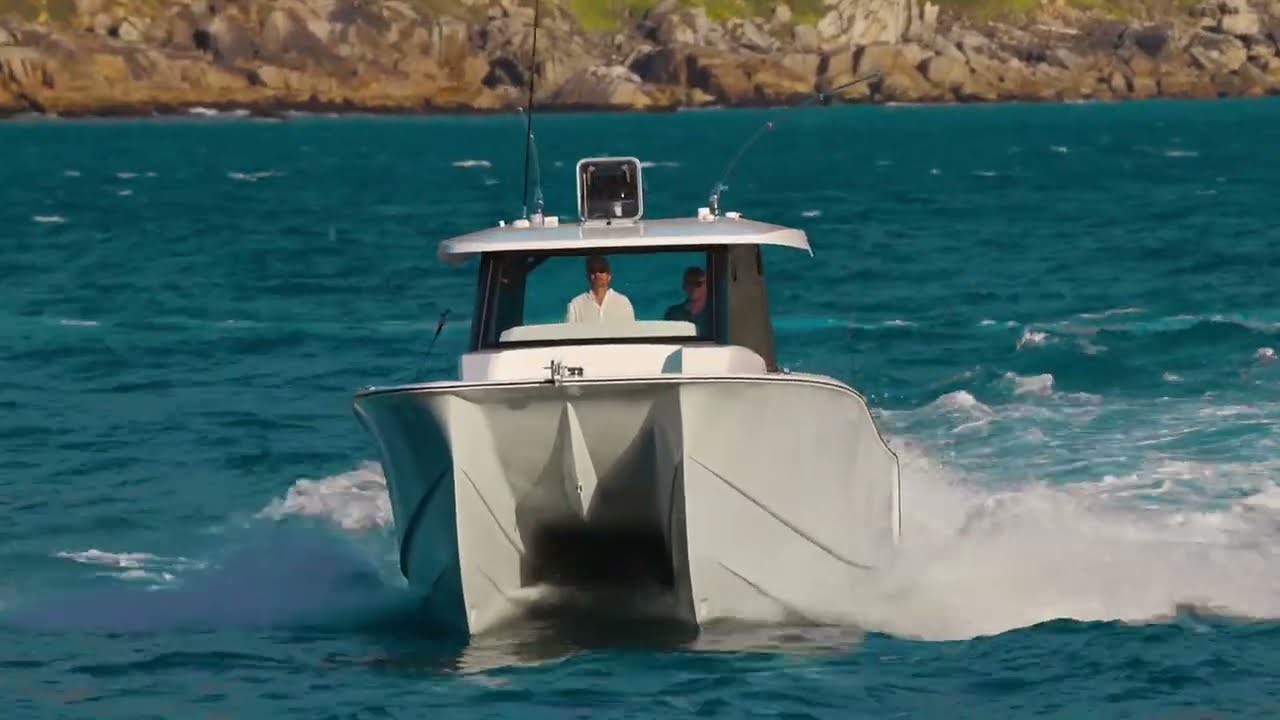 HammerCat 35HH walk-around cuddy power catamaran