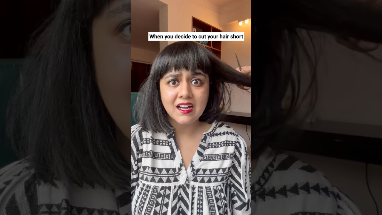 when you decide to cut your hair short #haircut