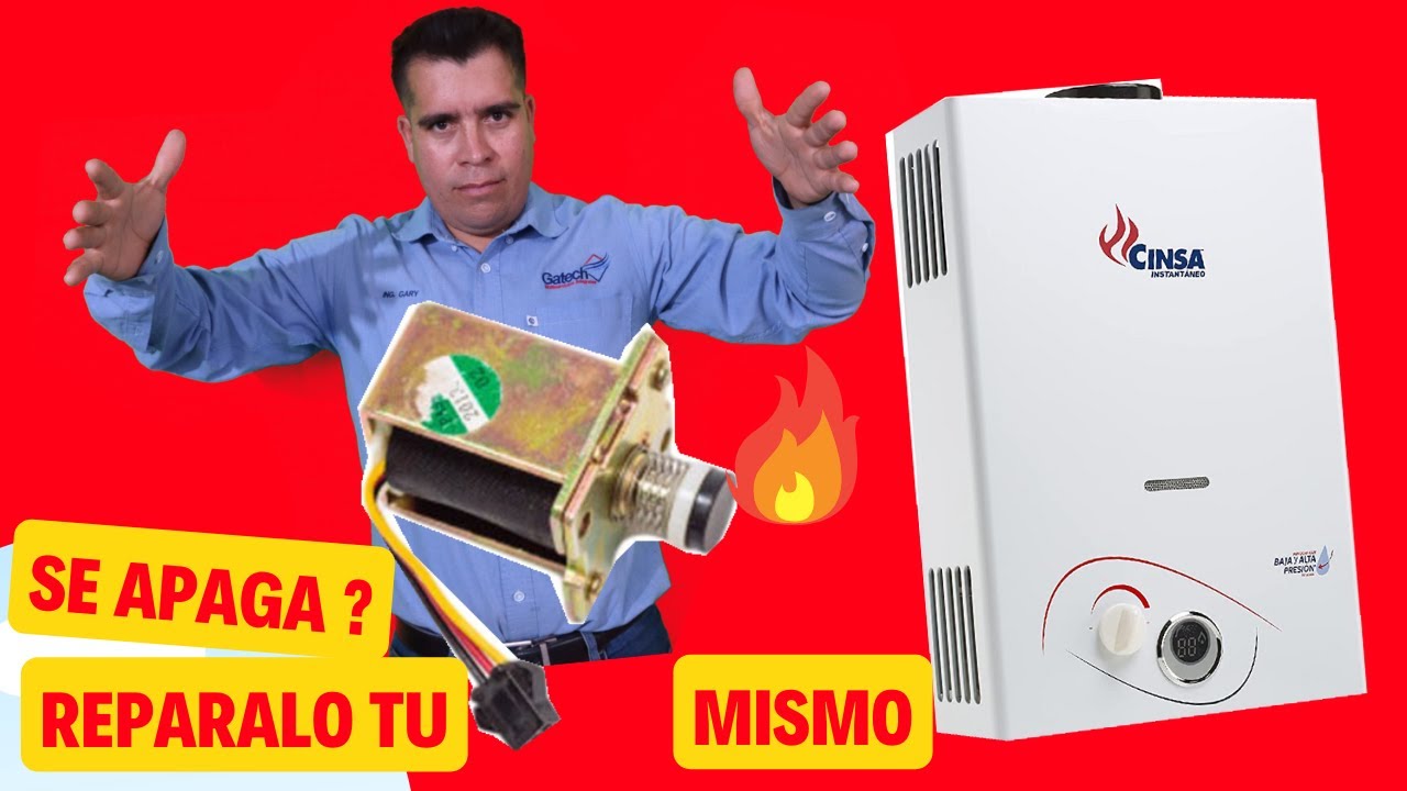 como REPARAR BOILER de paso cinsa I VALVULA de gas dañada