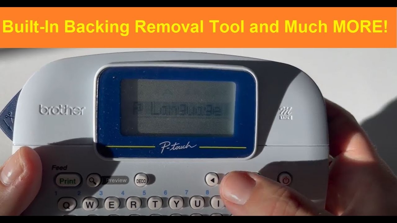 Brother PT-M95: Lots of tips, features and how to use the built in backing peeler.