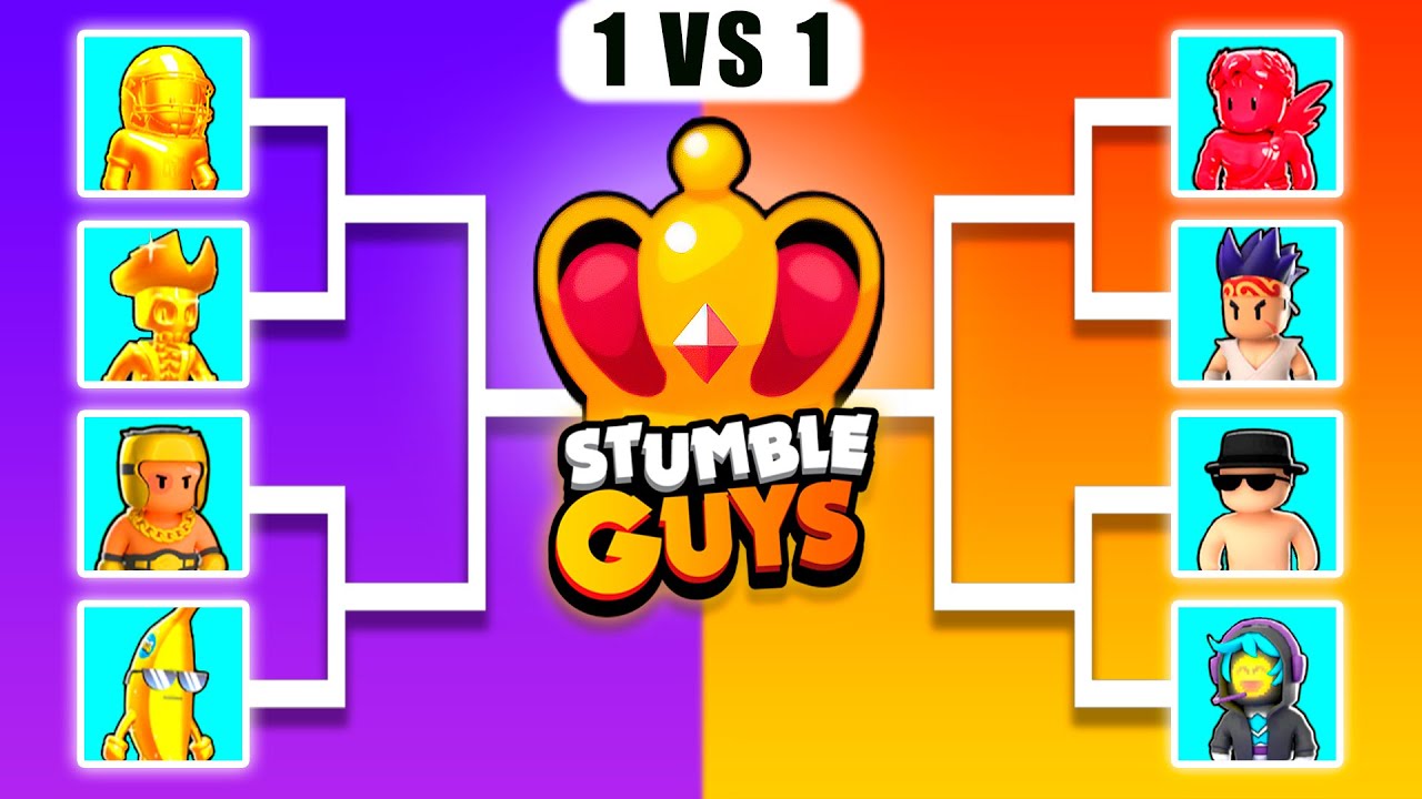 Who is The Best GOLDEN or SPECIAL Skin? 🔥 Stumble Guys Tournament Battle 🔥 1VS 1 Battle