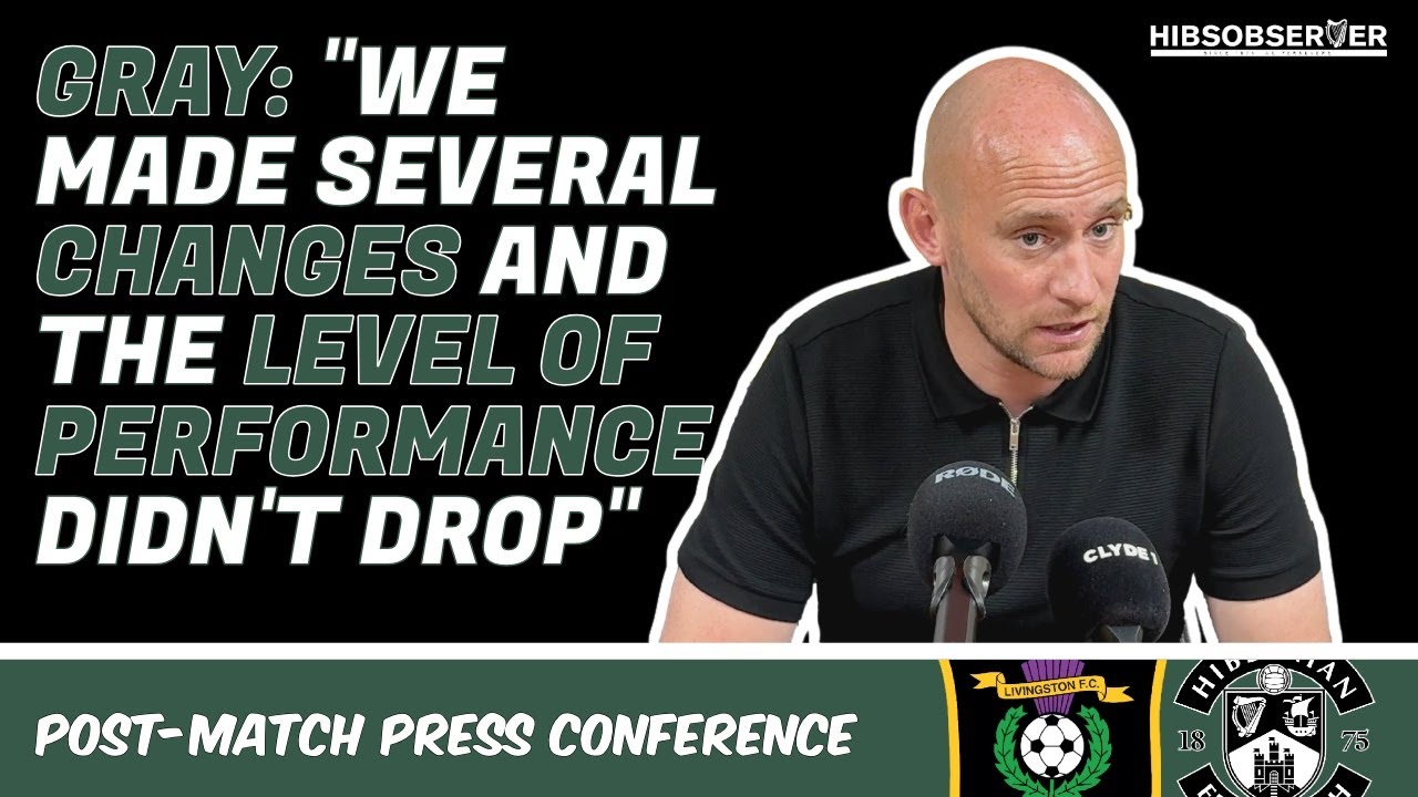 David Gray | 'We made changes but the performance level DIDN'T drop' | Post-match interview