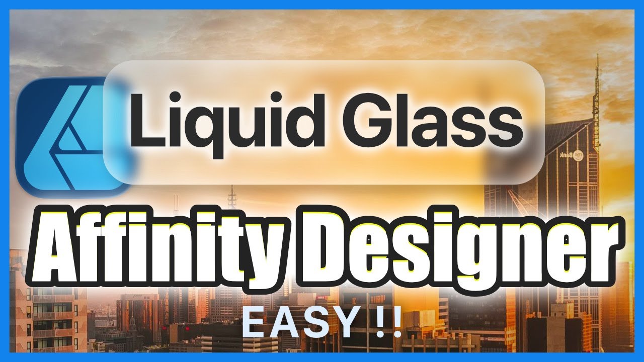 Affinity Designer Tutorial: Liquid/Frosted Glass Look