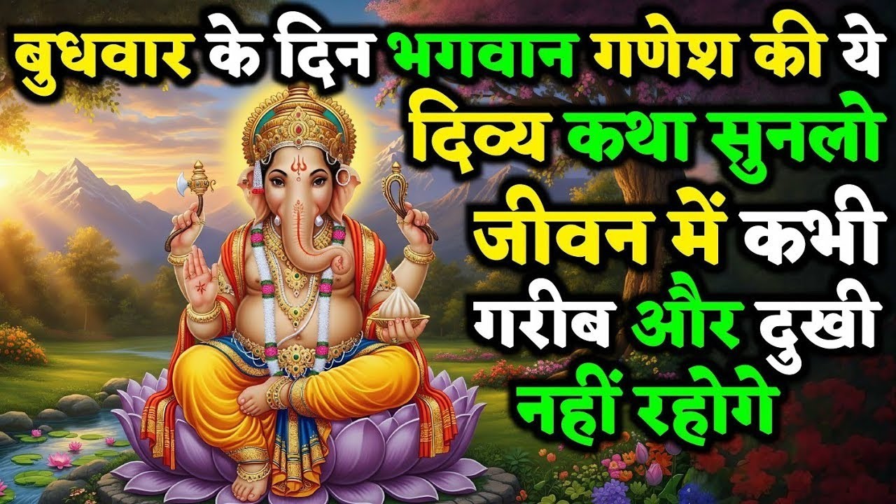 बुधवार के दिन चुने प्रभु गणेश की यह चमत्कारी कथा हर मनोकामना पूरी हो जाएगी #ganeshkahani 