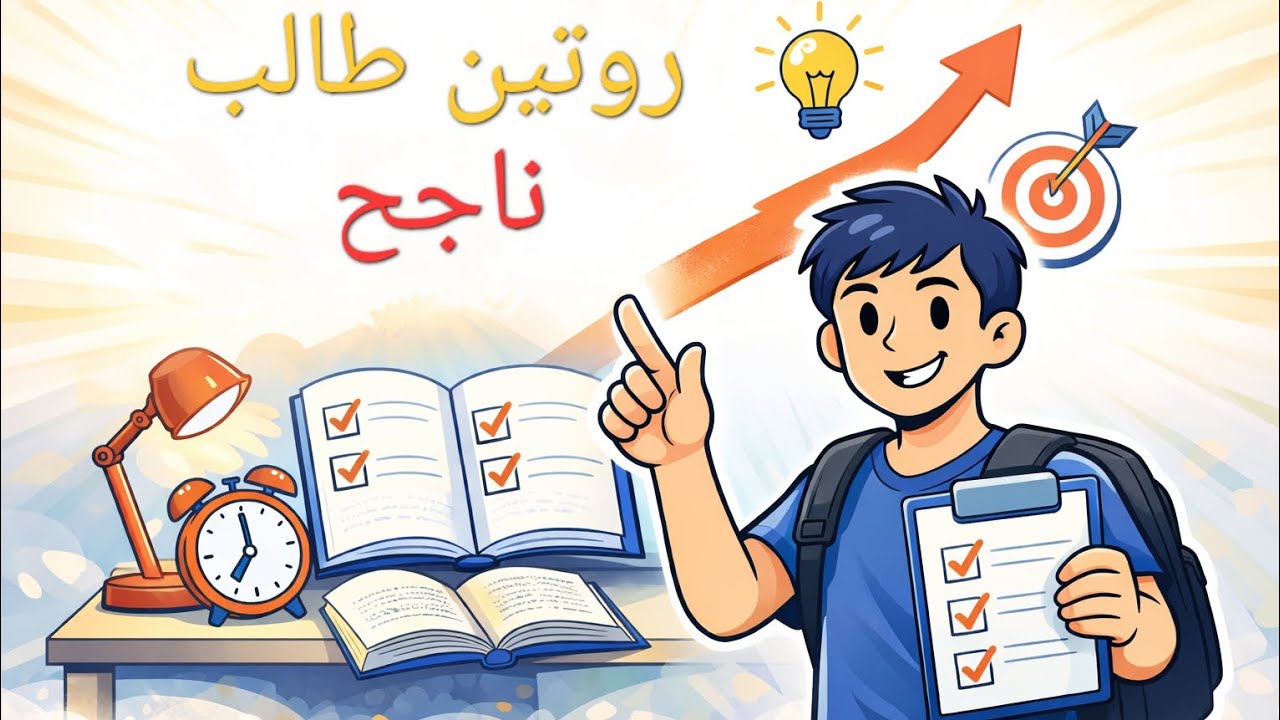 👉 روتين طالب ناجح 🔥 ازاي تنظم يومك وتتفوق بدون ضغط