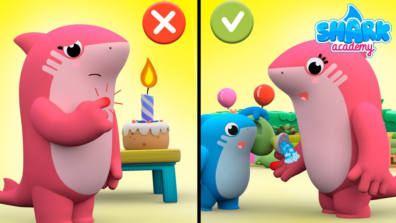 Baby Shark learns safety tips for burns! - Healthy Habits for Kids - Baby Shark Song for Kids