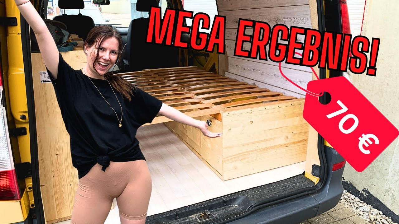 Vom Schrott zum Luxus: Unser geniales DIY Sofa-Bett für nur 70€ im Camperausbau!