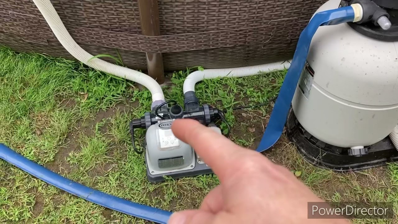 Converting your pool to a salt pool with the Intex crystal clear system