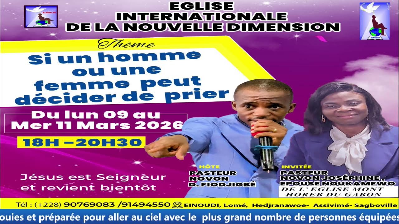 CE QUE LA PRIERE NE PEUT FAIRE, N'EXISTE PAS!!🔥//AVEC LE REV. NOVON NODOF ET NOVON JOSEPHINE