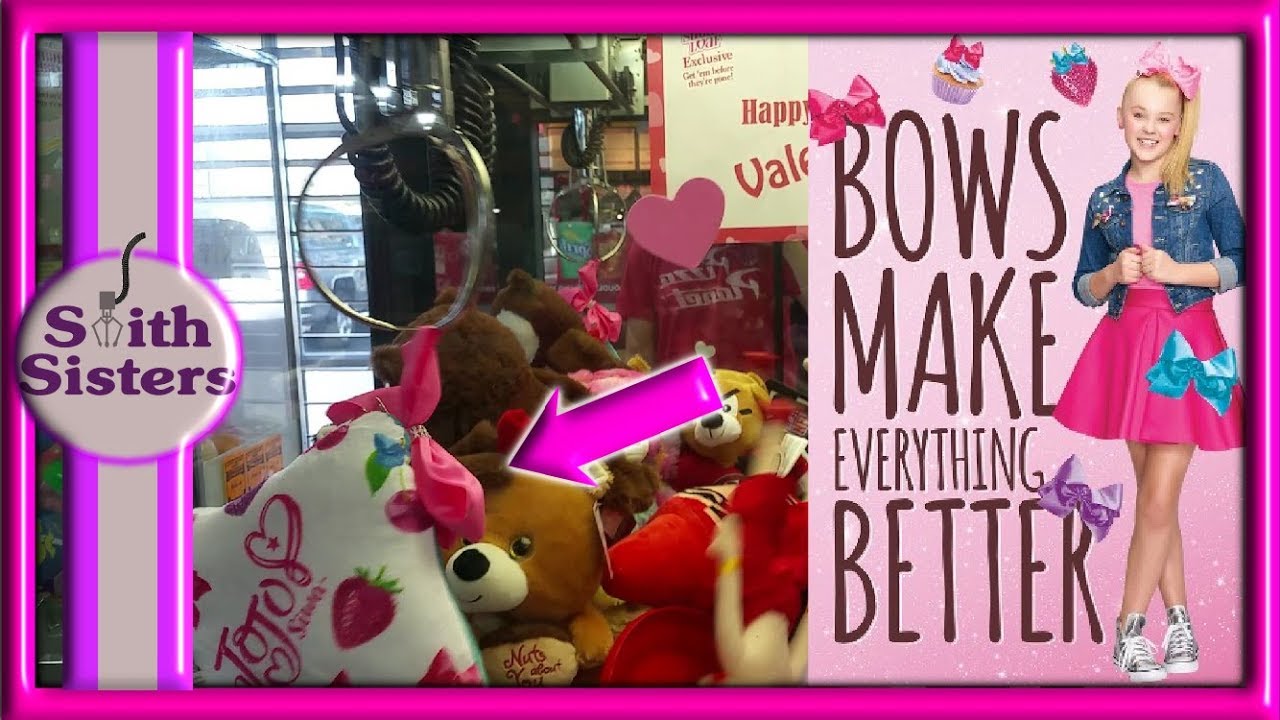 Arcade Claw Machine Wins (JoJo Siwa Bows) GamerGreen Prize Crane Win & Game Room