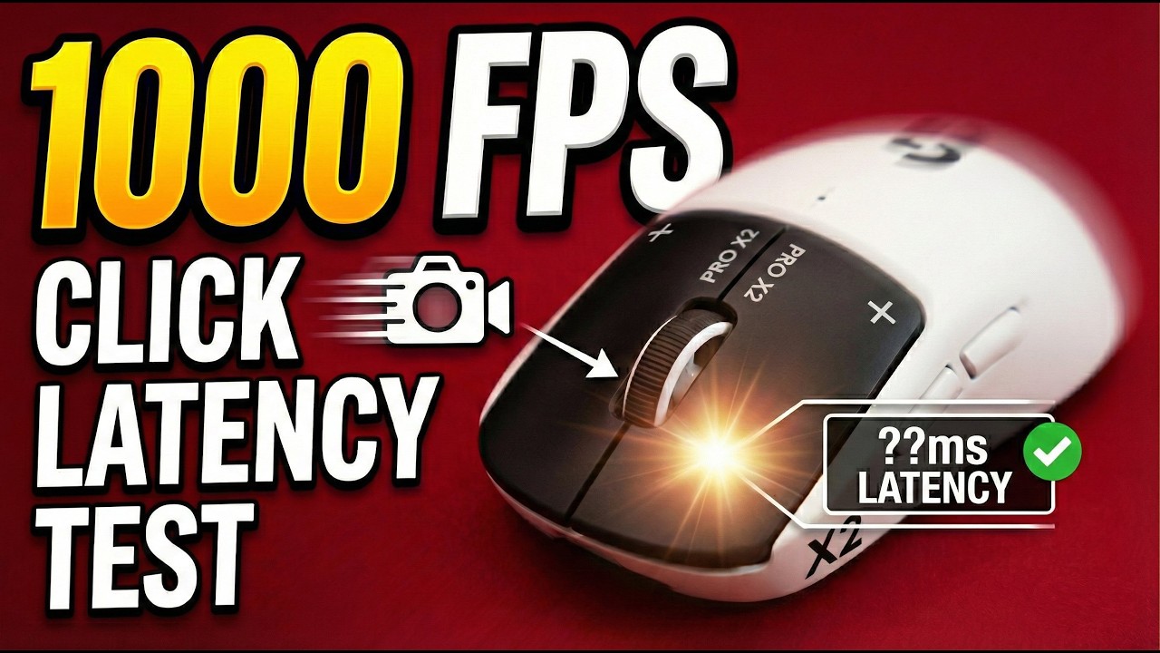 Logitech Pro X2 Superstrike vs OP1 8k: Click Latency Test (1000fps)
