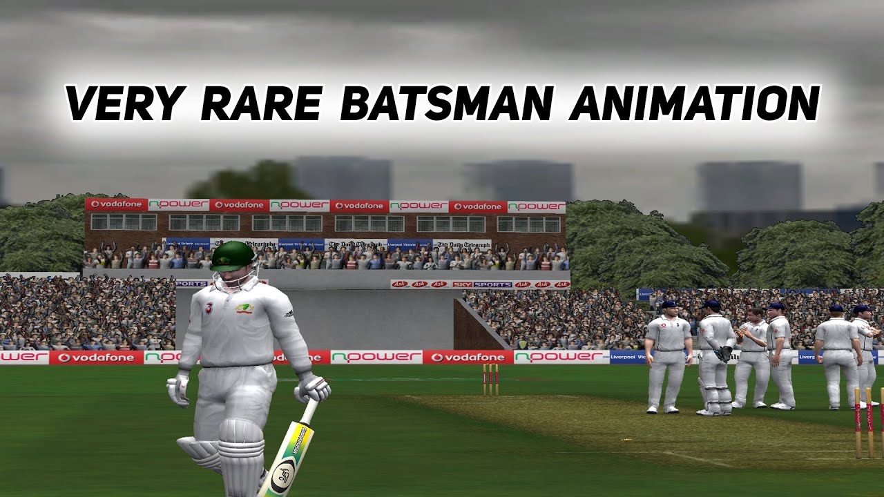 Очень редкая анимация бэтсмена в EA SPORTS CRICKET 07
