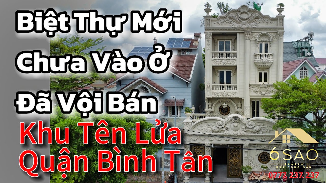 Biệt Thự Mới Xây Xong Đã VỘI BÁN | Bán Biệt Thự Khu Tên Lửa Quận Bình Tân | BDS 6 Sao
