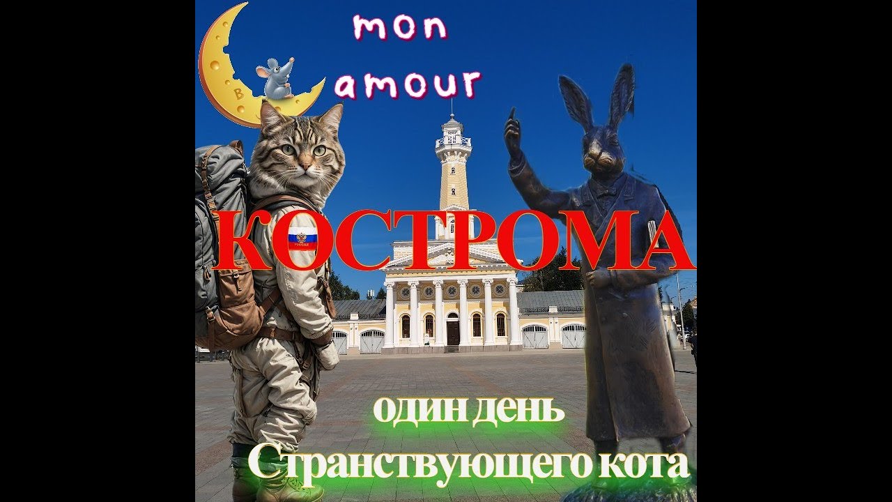 Кострома. Часть 1. Один день Странствующего кота. Август 2025.
