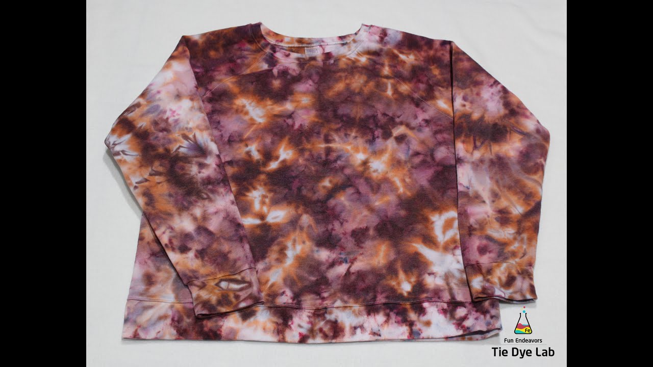 Tie Dyed 52% Cotton Sweatshirt [Ice Dyed In The Muck]