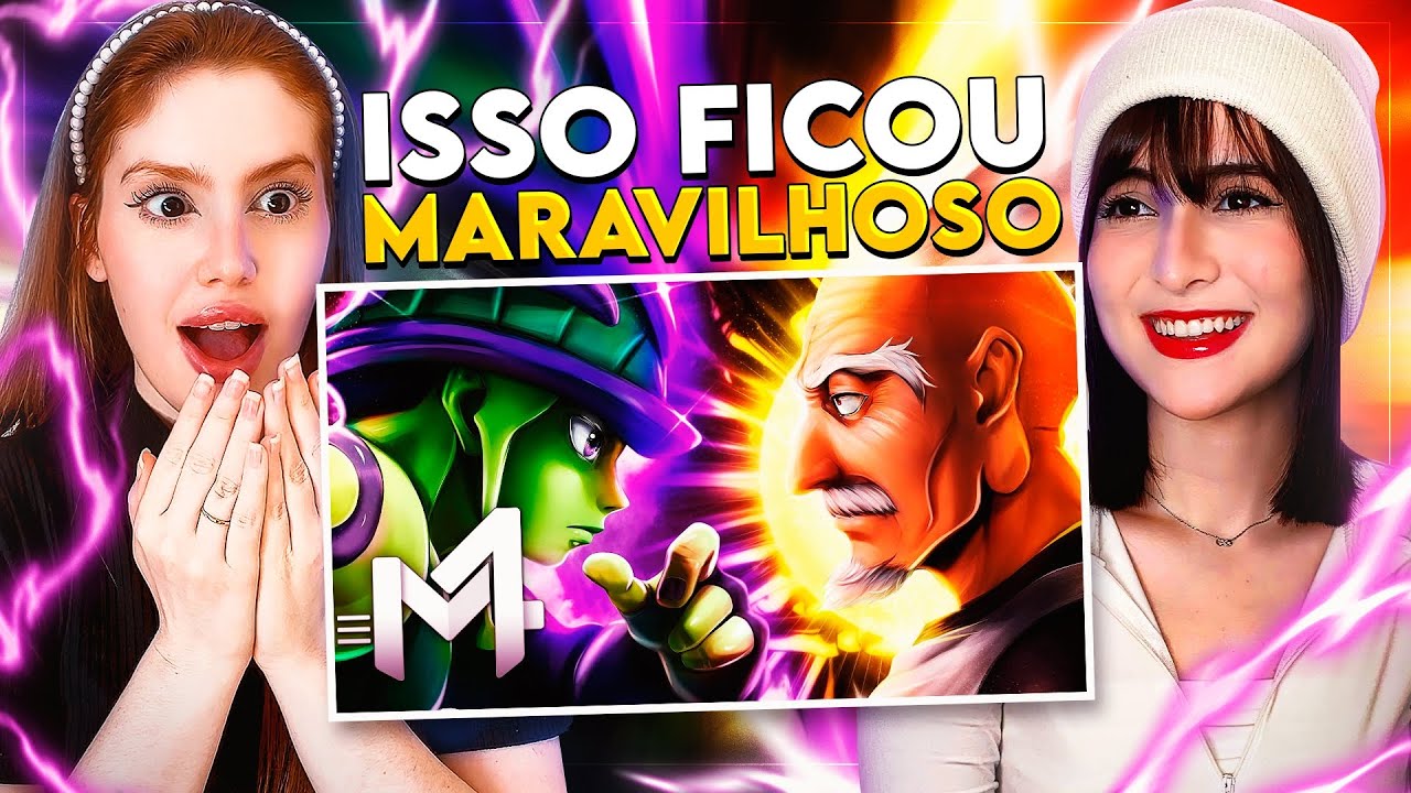 REACT Netero x Meruem (Hunter X Hunter) - Monstro Humano | M4rkim feat. Daarui | CR Reacts