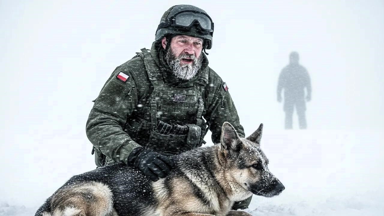 IDŹ ZE MNĄ, POWIEDZIAŁ ŻOŁNIERZ GROM — KIEDY ZNALAZŁ PORZUCONY PSA K9 W ZAMIECI ŚNIEŻNEJ!