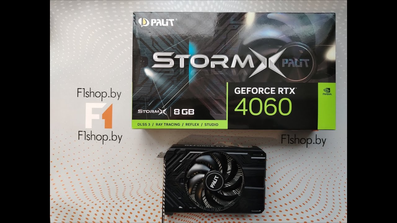 Видеокарта Palit GeForce RTX 4060 StormX NE64060019P1-1070F 8 pin, БУ