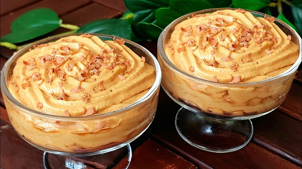3 Ingredient Coffee Mousse That Melts in Your Mouth! Fluffy Coffee Mousse in Dessert Cups | ChamAura