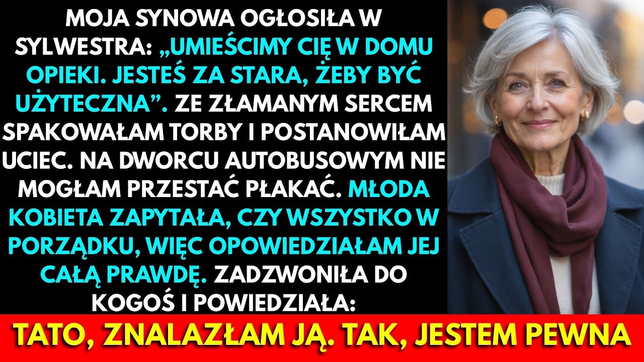 W Sylwestra Moja Synowa Powiedziała: „Zawieziemy Cię Do Domu Opieki. Jesteś Bezużyteczna”. Więc...