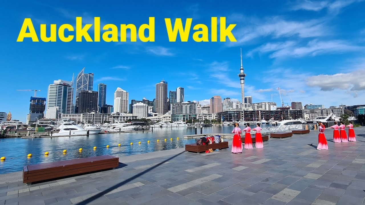 🇳🇿 Auckland walk: Karangahape Road-Queen Street-WaterFront - FULL Winter Walk [NO EDITS!]