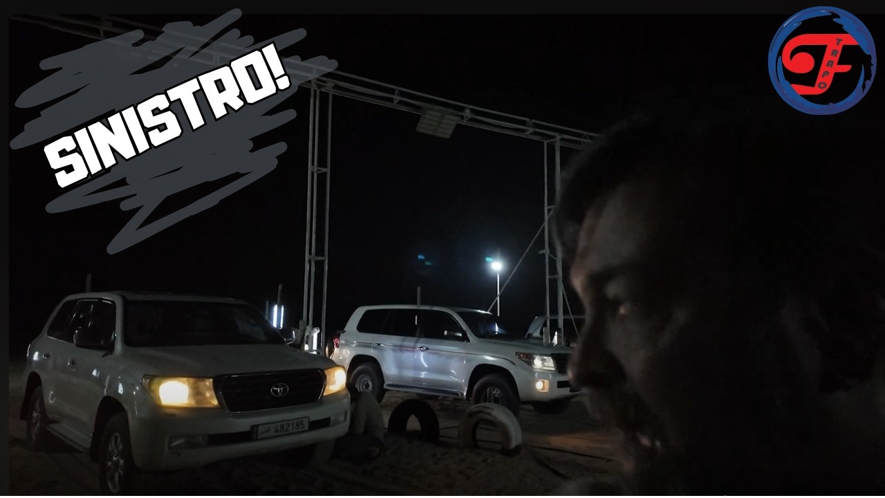 A NOITE NO DESERTO DO CATAR TUDO ESCURO