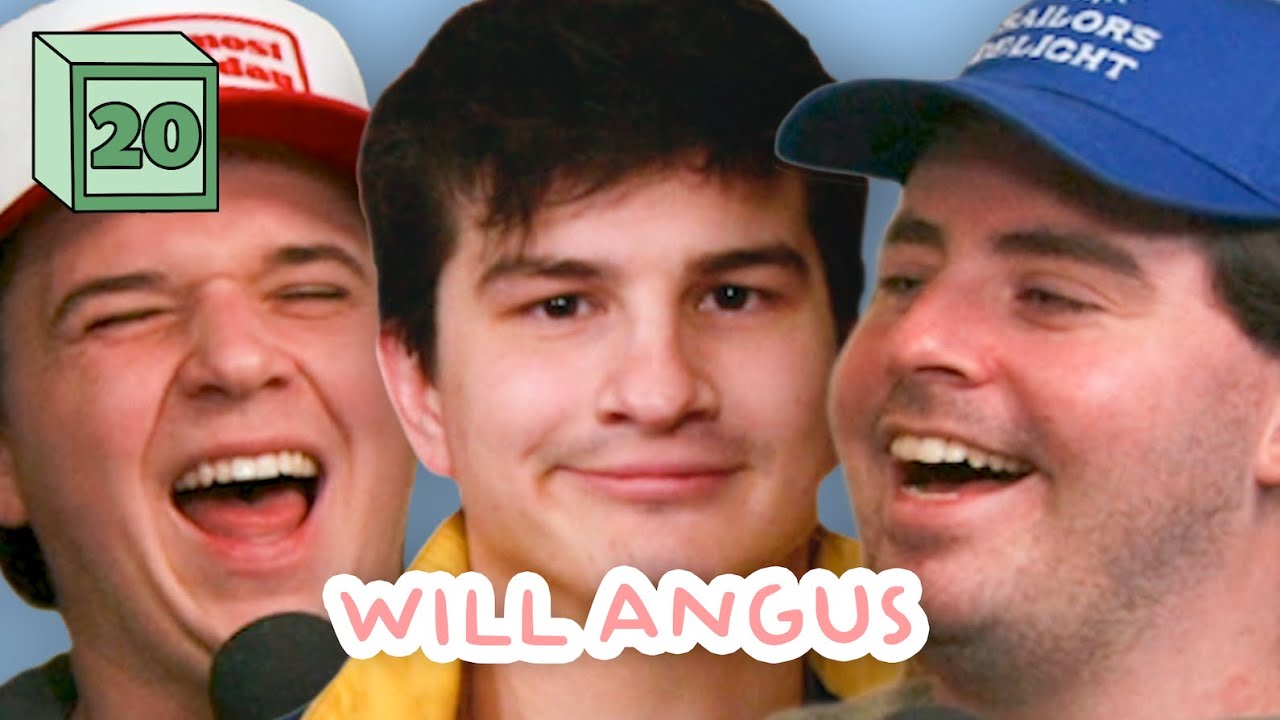 will angus talks being raised by monks and invents new sayings