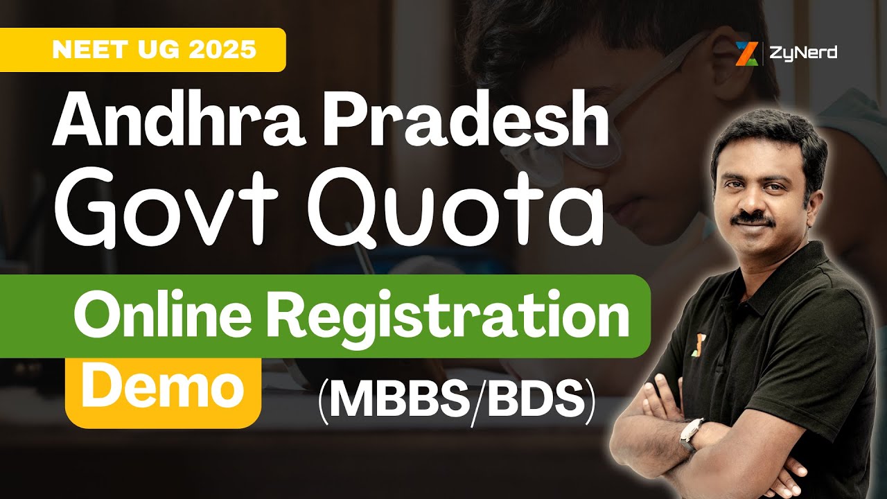 Andhra Pradesh Govt Quota (MBBS / BDS) - How to apply | Online Registration Demo | NEET UG 2025