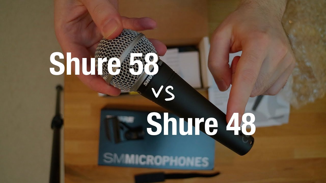 Shure SM48 vs Shure SM58 - Dynamische Mikrofone Vergleich