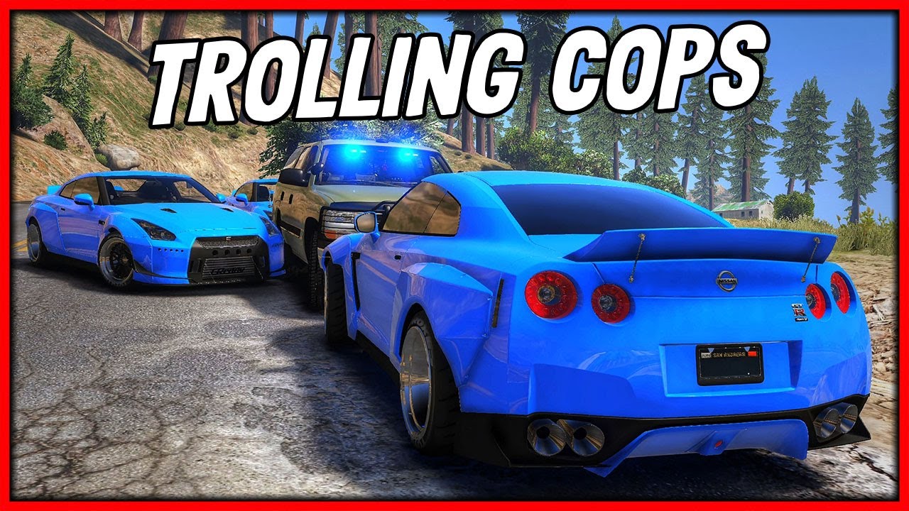 GTA 5 Roleplay - Nissan GTR Gang Trolling Cops | RedlineRP #822