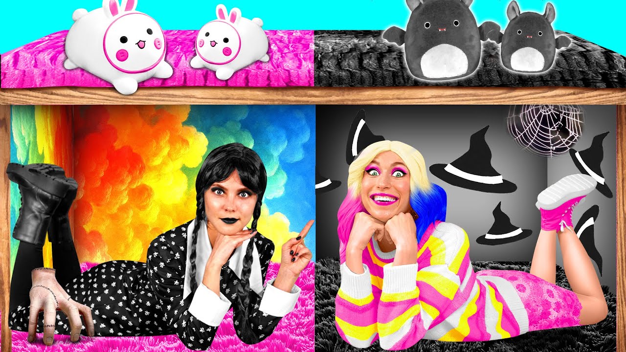 Секретные Домики под Кроватью с Уэнсдей Аддамс | Война Пранков от Fun Teen