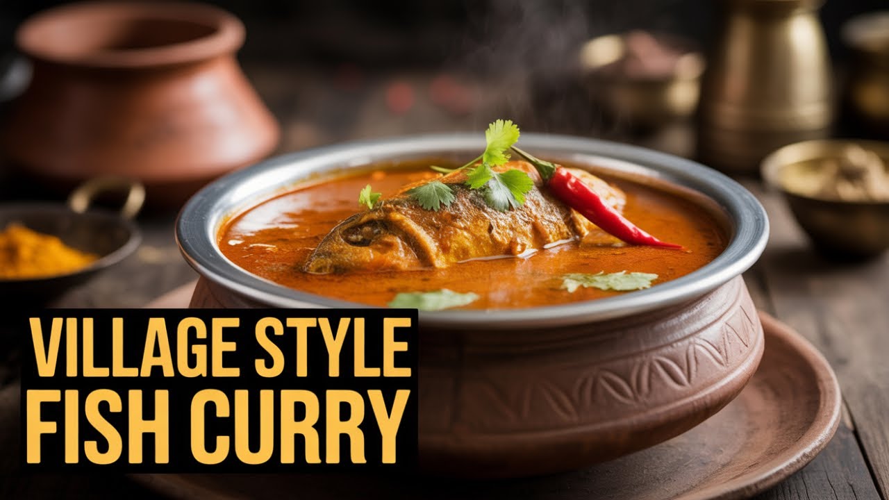 Masala Fish Curry  Village Style Rohu Fish Curry Recipe  Machli Ka Salan Indian & Pakistani Style
