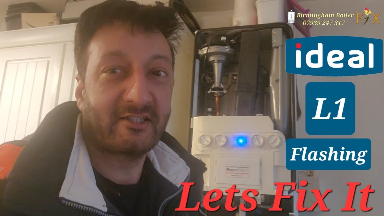Диагностика и ремонт мигания Ideal Logic L1. Ремонт котла в Бирмингеме.
