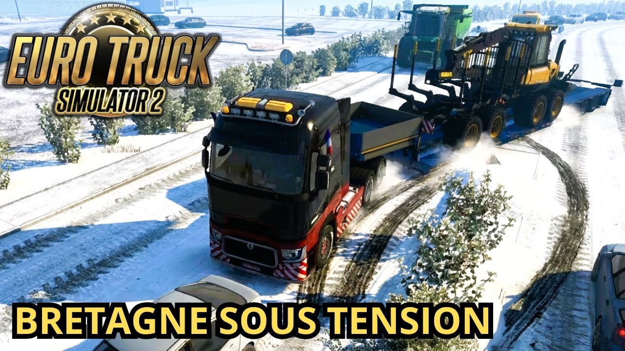 Livraison CHAOTIQUE en Bretagne : Brouillard, Bouchons & Accident | ETS2