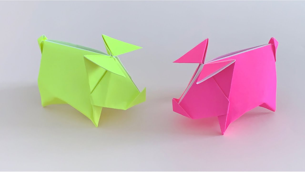 ORIGAMI PIG TUTORIAL