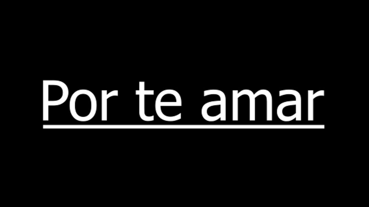 Por Te Amar - Expressão Vocal - Playback com letra